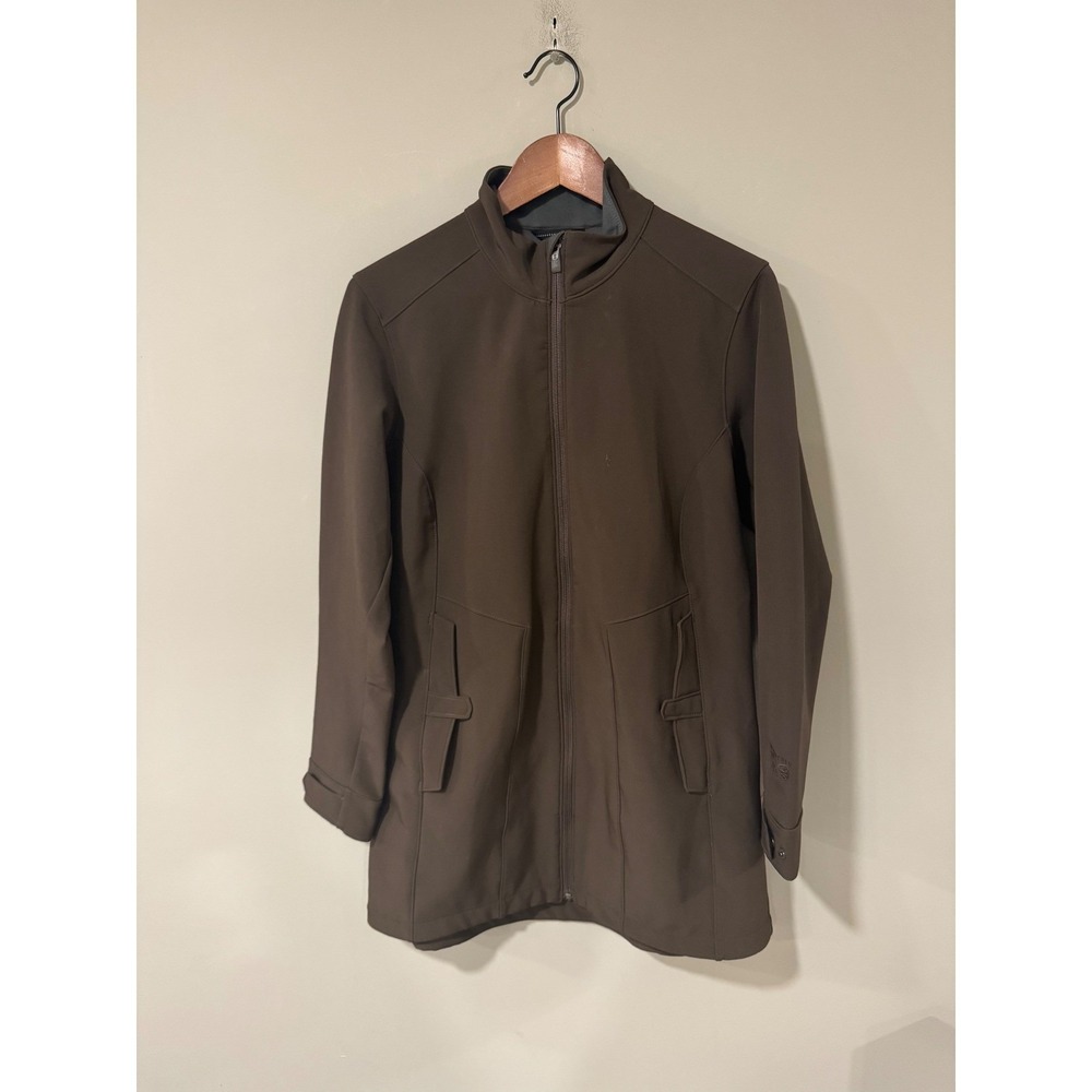 Mountain Hardwear Softshell Jacket Full Zip Size Medium Brown Women's